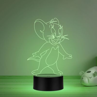 Cute jerry864 3D LED Night lamp for Kids 7 Color Changing Light with Remote Control